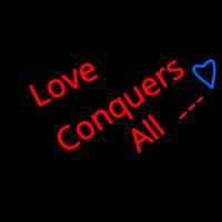 Love Conguers Leuchtreklame