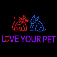 Love Your Pet Leuchtreklame