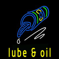 Lube And Oil Leuchtreklame
