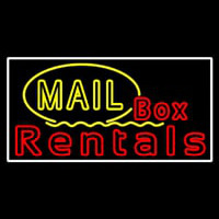 Mail Block Bo  Rentals Leuchtreklame