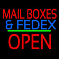 Mail Bo es And Fede  Open Block Green Line Leuchtreklame