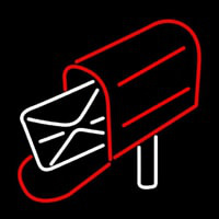 Mailbo  Red Logo Leuchtreklame