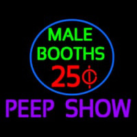 Male Booths Peep Show Leuchtreklame