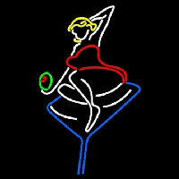 Martini Girl Leuchtreklame