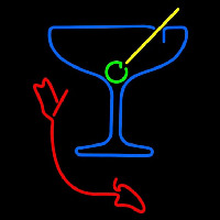 Martini Glass with Arrow Leuchtreklame