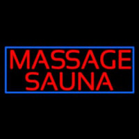 Massage Sauna Leuchtreklame