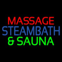 Massage Steam Bath And Sauna Leuchtreklame
