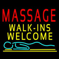 Massage Walk Ins Welcome Leuchtreklame