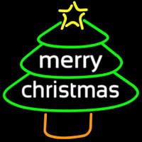 Merry Christmas Tree Leuchtreklame