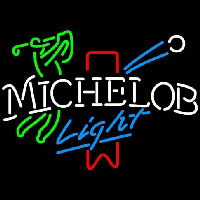 Michelob Light Red Ribbon Golfer Leuchtreklame