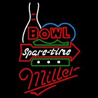 Miller Bowling Spare Time Beer Sign Leuchtreklame