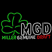 Miller Genuine Draft Shamrock Beer Sign Leuchtreklame