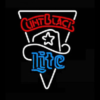 Miller Lite Clint Black Star Leuchtreklame