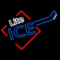 Miller Lite Ice Cube Guitar Leuchtreklame