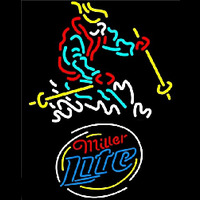 Miller Lite Skier Logo Leuchtreklame