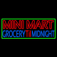 Mini Mart Groceries Till Midnight Leuchtreklame