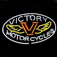 Motorcycles Victory Laden Offen Leuchtreklame