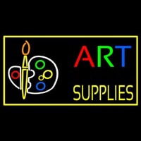 Muti Color Art Supplies With Palate Leuchtreklame
