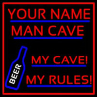 My Cave My Rules Man Cave Leuchtreklame