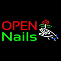 Nails Open Logo Leuchtreklame