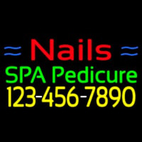 Nails Spa Pedicure With Phone Number Leuchtreklame