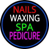 Nails Wa ing Spa Pedicure Leuchtreklame