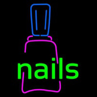 Nails With Nail Logo Leuchtreklame