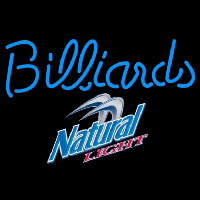 Natural Light Billiards Te t Pool Beer Sign Leuchtreklame