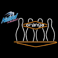 Natural Light Bowling Orange Beer Sign Leuchtreklame