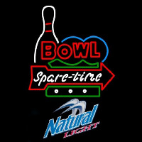 Natural Light Bowling Spare Time Beer Sign Leuchtreklame