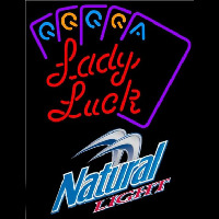 Natural Light Lady Luck Series Beer Sign Leuchtreklame
