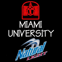 Natural Light Miami University Beer Sign Leuchtreklame