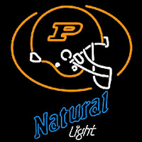 Natural Light with Purdue University Boilermakers Helmet Beer Sign Leuchtreklame