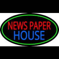 Newspaper House Leuchtreklame
