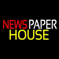 Newspaper House Leuchtreklame