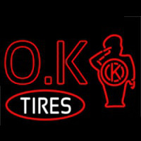 Ok Tires Leuchtreklame