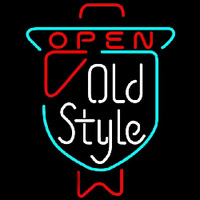 Old Style OPEN Beer Sign Leuchtreklame