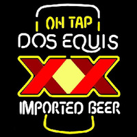 On Tap Dos Equis Beer Sign Leuchtreklame