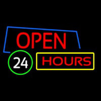 Open 24 Hours Leuchtreklame