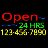 Open 24 Hrs Leuchtreklame