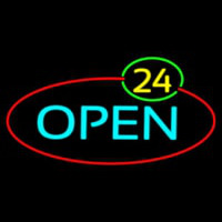 Open 24 Leuchtreklame