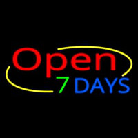 Open 7 Days Leuchtreklame