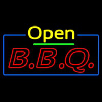 Open Double Stroke Bbq Leuchtreklame