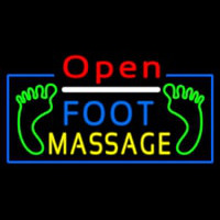 Open Foot Massage Leuchtreklame