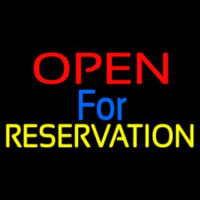 Open For Reservation 1 Leuchtreklame