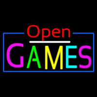 Open Games Leuchtreklame