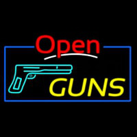 Open Guns Leuchtreklame