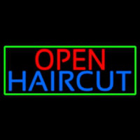 Open Haircut Leuchtreklame