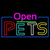 Open Pets Leuchtreklame