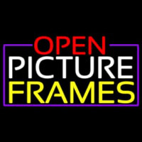 Open Picture Frames With Purple Border Leuchtreklame